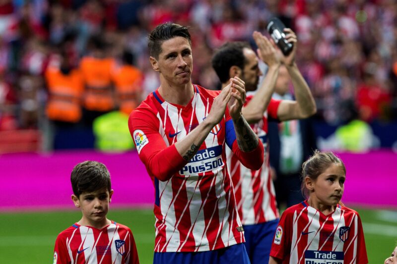 Fernando Torres Atleticon paidassa.
