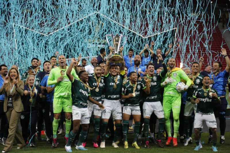 Palmeiras juhlii Supercopan voittoa.