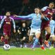 Manchester Cityn Phil Foden tykitti hattutempun Aston Villaa vastaan.