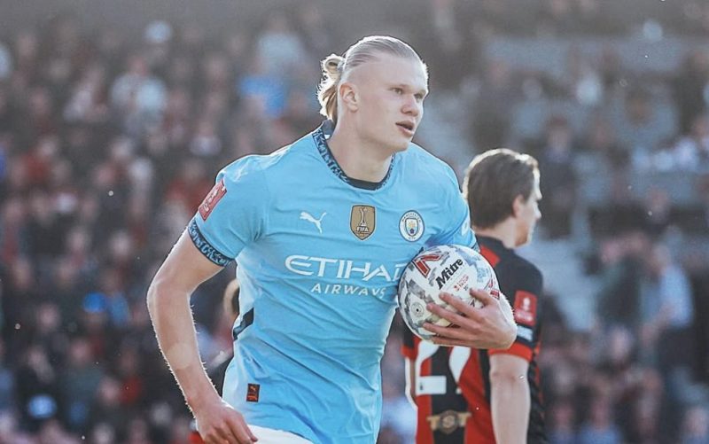 Erling Haaland osui kun Manchester City eteni FA Cupissa jatkoon Bournemouthia vastaan