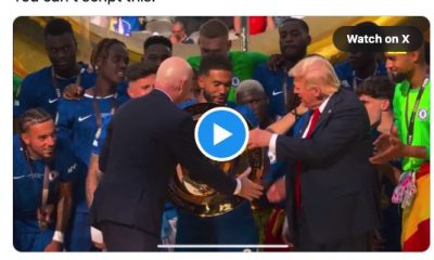 Donald Trump päätyi keskelle Chelsean juhlia